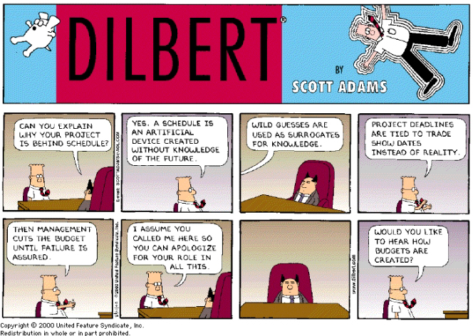 Dilbert's view from the bottom